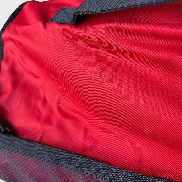 Vintage 90s Tommy Hilfiger Messenger Lap Top Bag Red Preppy Academic Grunge - Picture 12 of 13